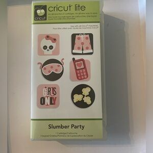 Cricut lite cartridge Slumber Party
